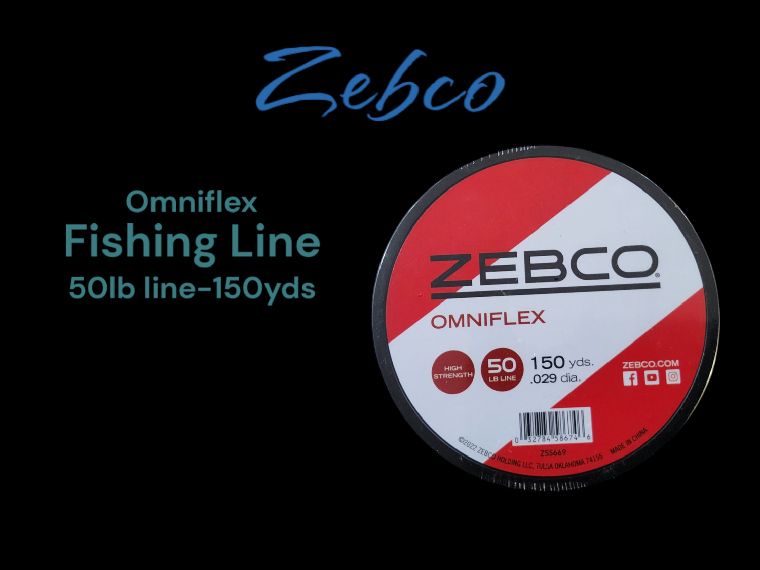 Zebco Fishing Line 150 yds