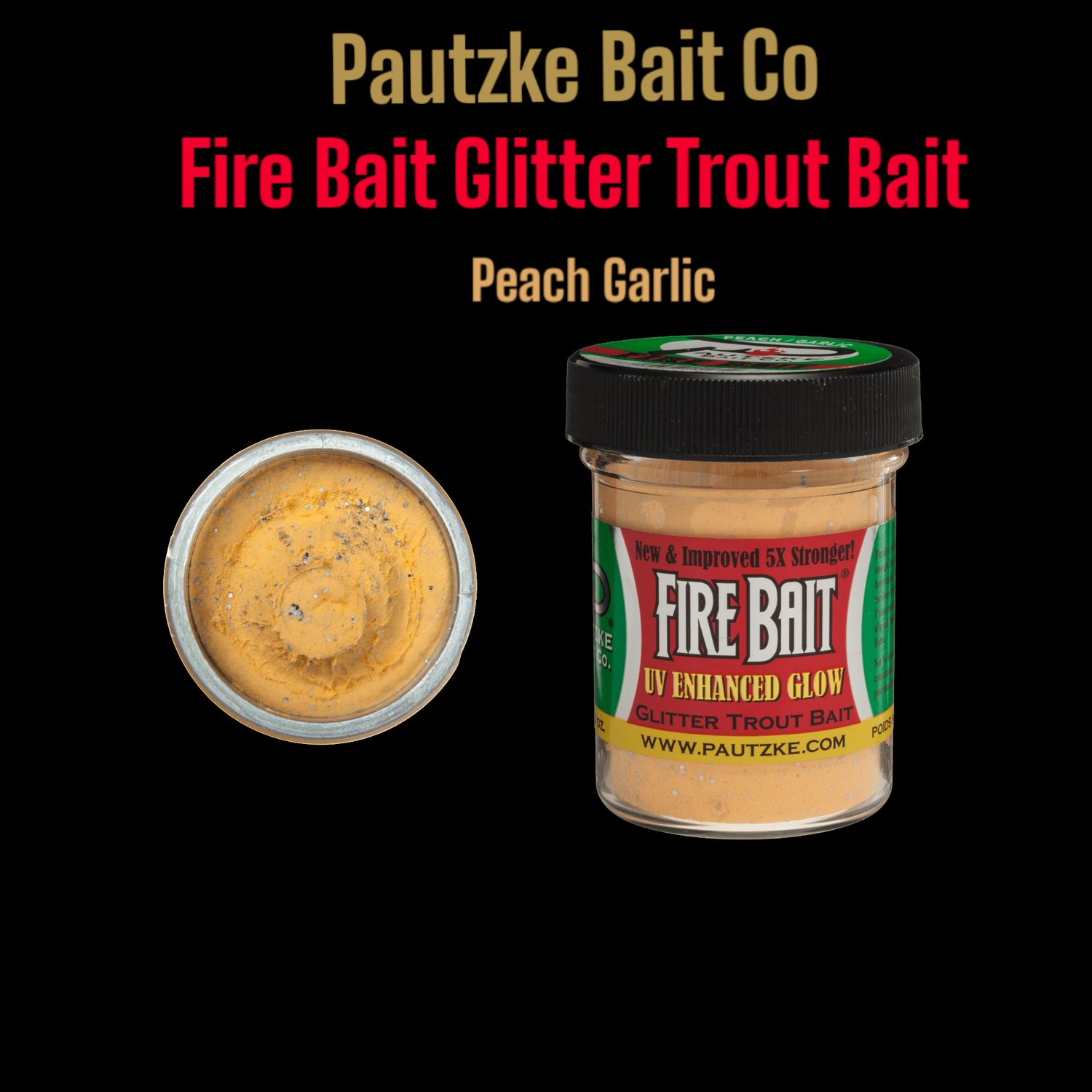 Pautzke Fire Bait – Garlic Salmon Egg 1.5 oz
