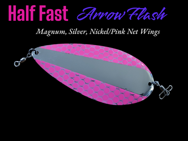 Half Fast Arrow Flash Magnum Nickel\ Pink Net Wings