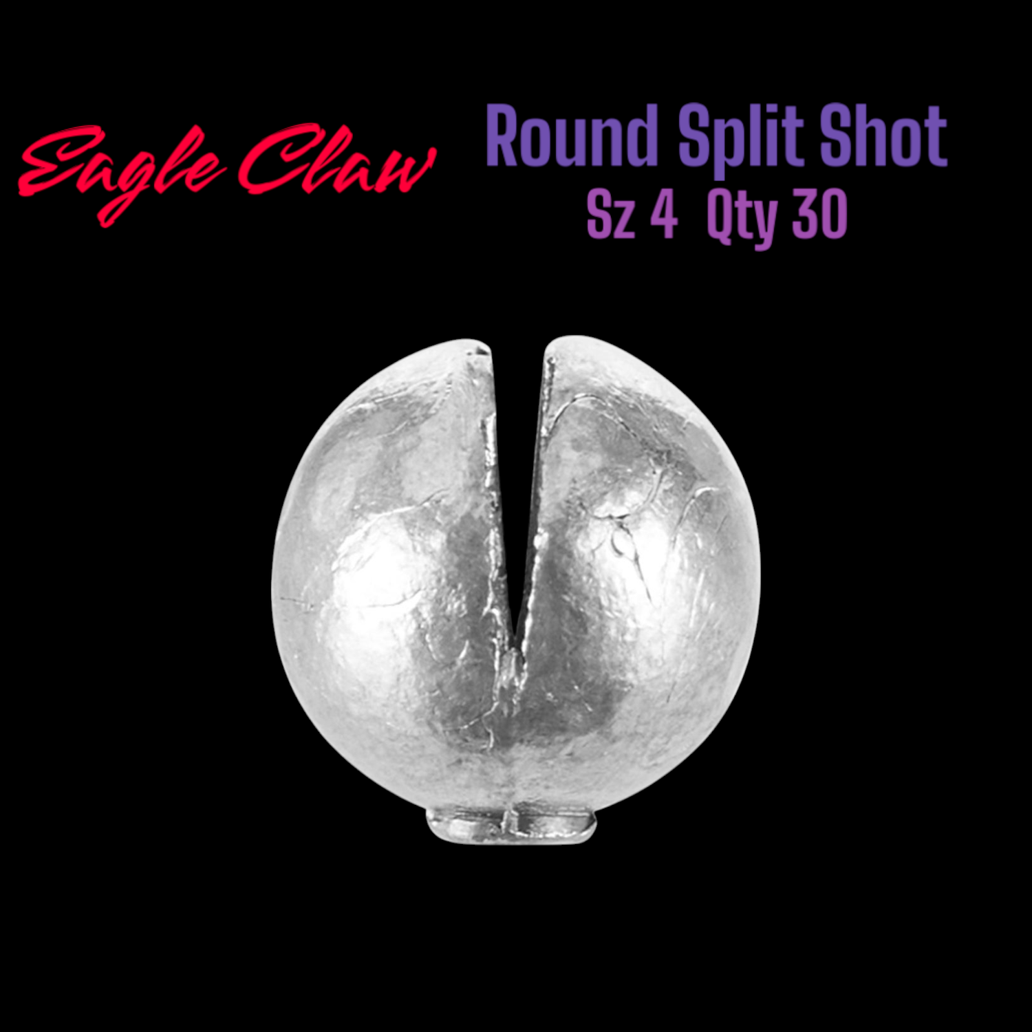 Eagle Claw Round Split Shot Sz4 15pk