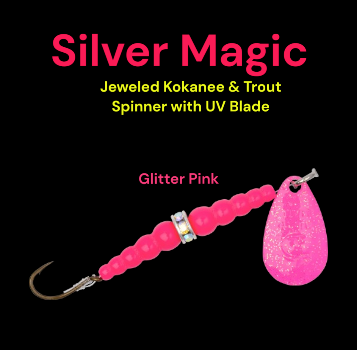 Silver Magic Pink Glitter Pink