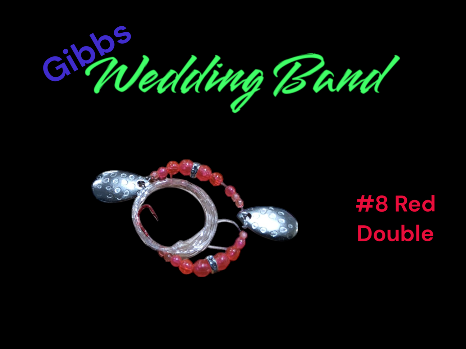 Wedding Band #8 Red Double