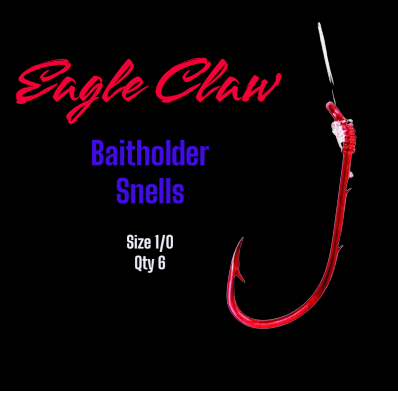 Eagle Claw Baitholder Snells 1/0 6pk