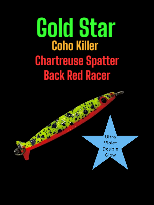Gold Star Coho Killer Green Spatter