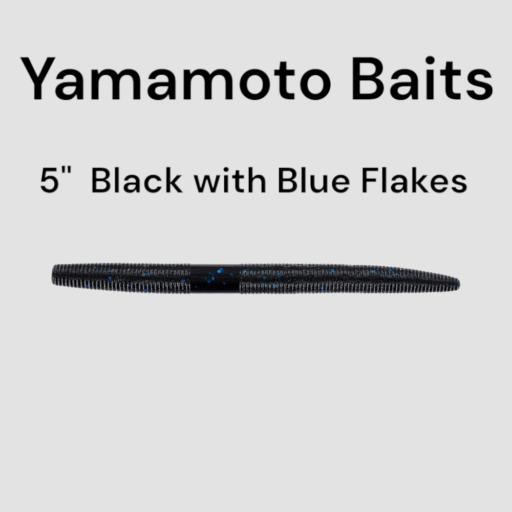 Yamamoto  5&quot; Black w/ Blue Flk
