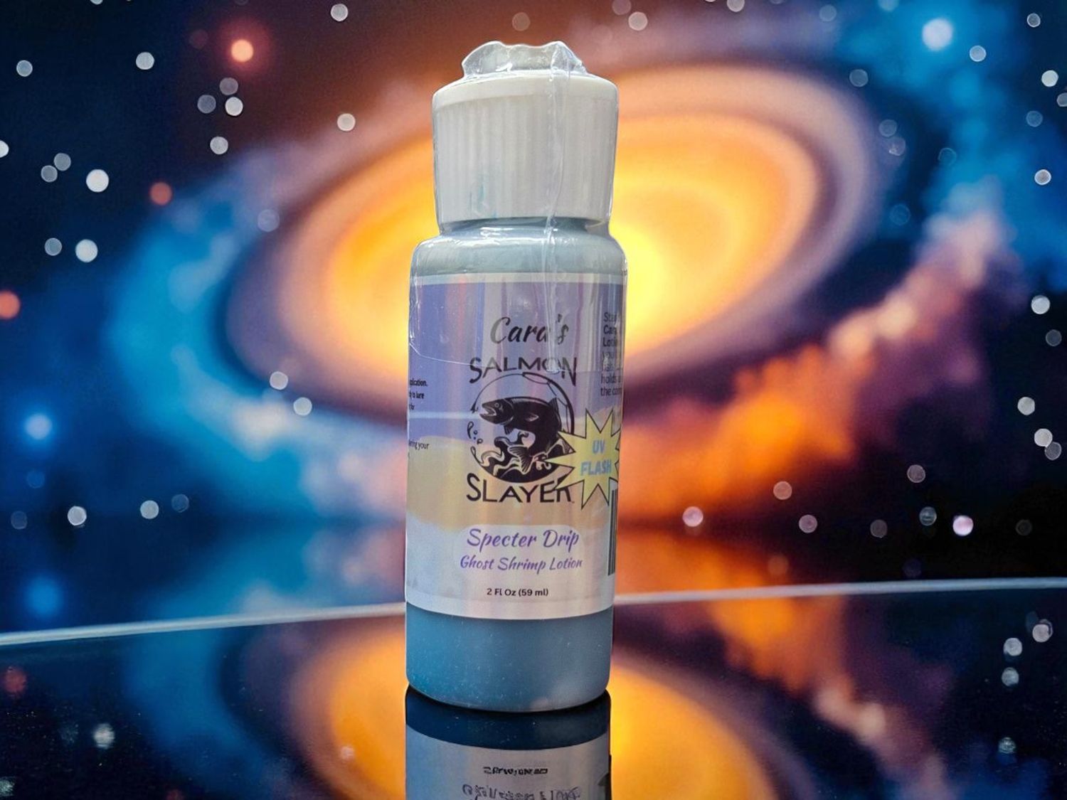 Cara&#39;s Salmon Slayer Specter Drip Ghost Shrimp Lotion with UV Flash 2z