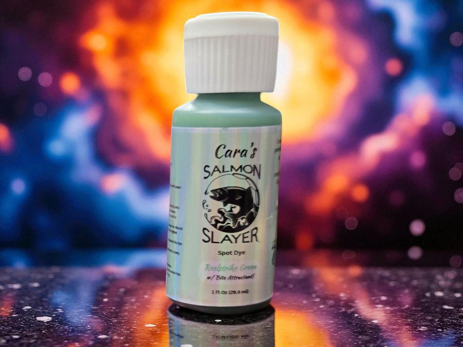 Cara&#39;s Salmon Slayer Spot Dye - Reel Strike Green 1z