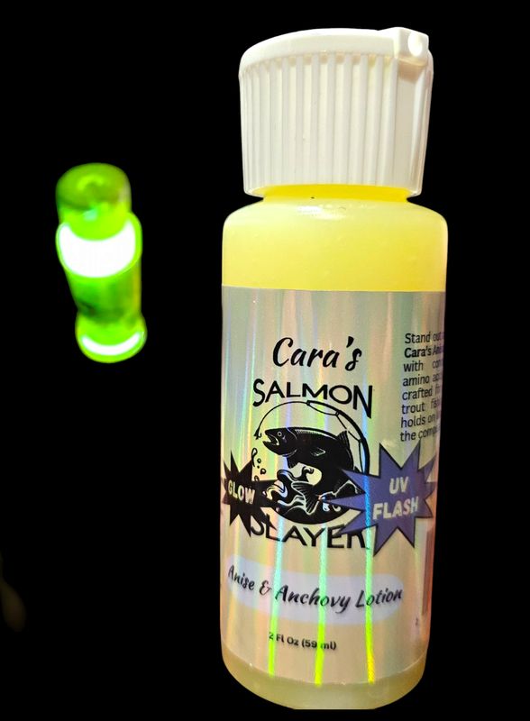 Cara&#39;s Salmon Slayer Anise &amp; Anchovy Lotion with UV Flash 2z