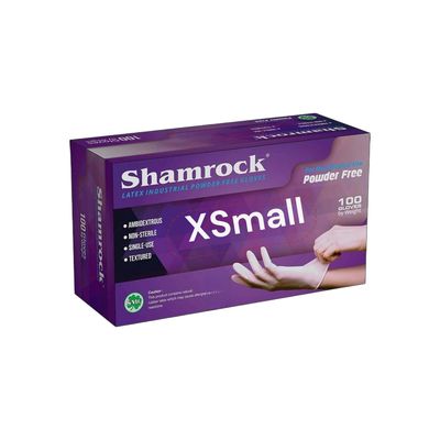 Shamrock Disposable Latex Gloves (Box of 100)