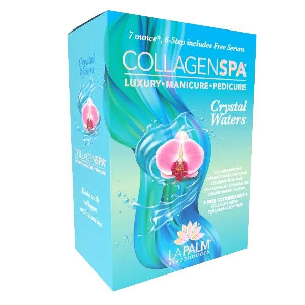 La Palm Pedi In A Box CollagenSpa, Scent: Crystal Waters