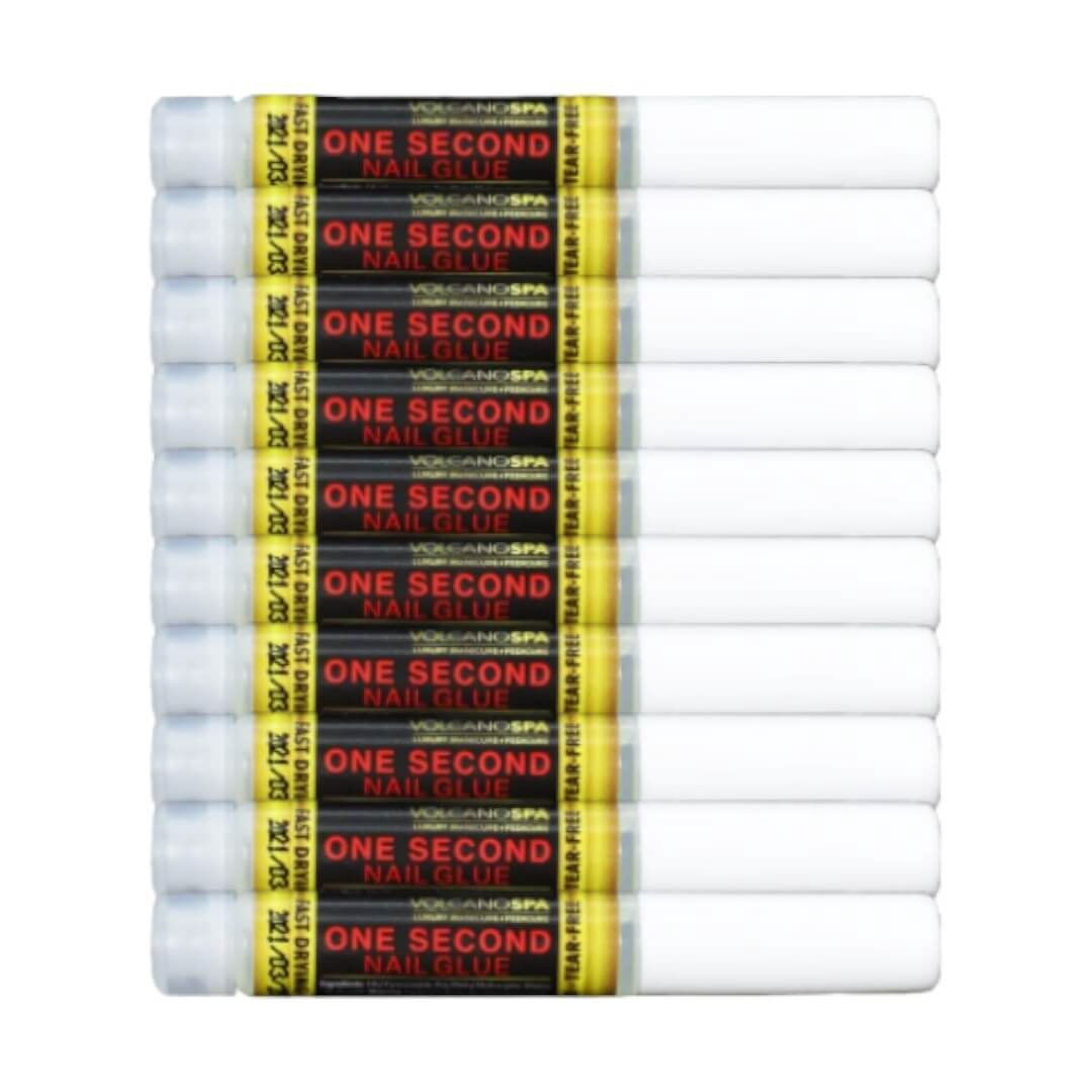 VolcanoSpa Nail Glue 1 Second (Bag of 10 Tubs)