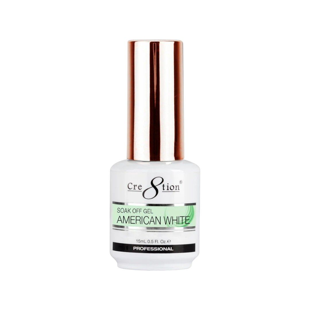 Cre8tion American White 15mL - Gel Polish