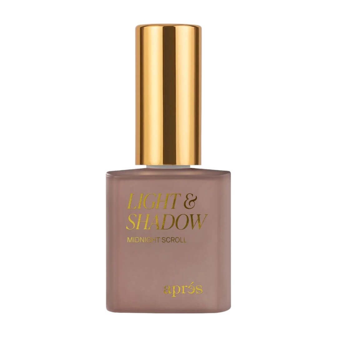 Apres Gel Couleur Sheer Midnight Scroll SHGC703 Gel Polish | Nail Mall Barrie Matte Brown Bottle