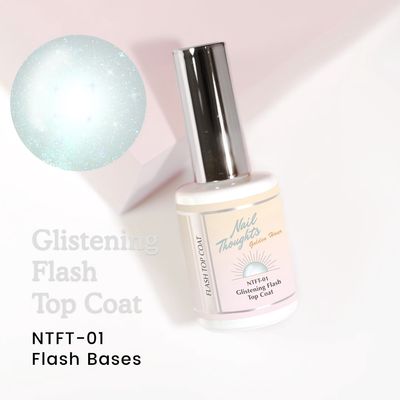 Kokoist Nail Thoughts #NTFT Glistening Flash Top Coat - Gel Polish