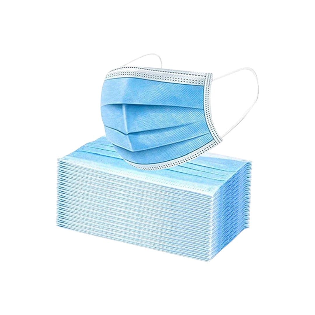 Disposable Earloop Face Mask {Box of 50pcs}, Color: Champion Blue