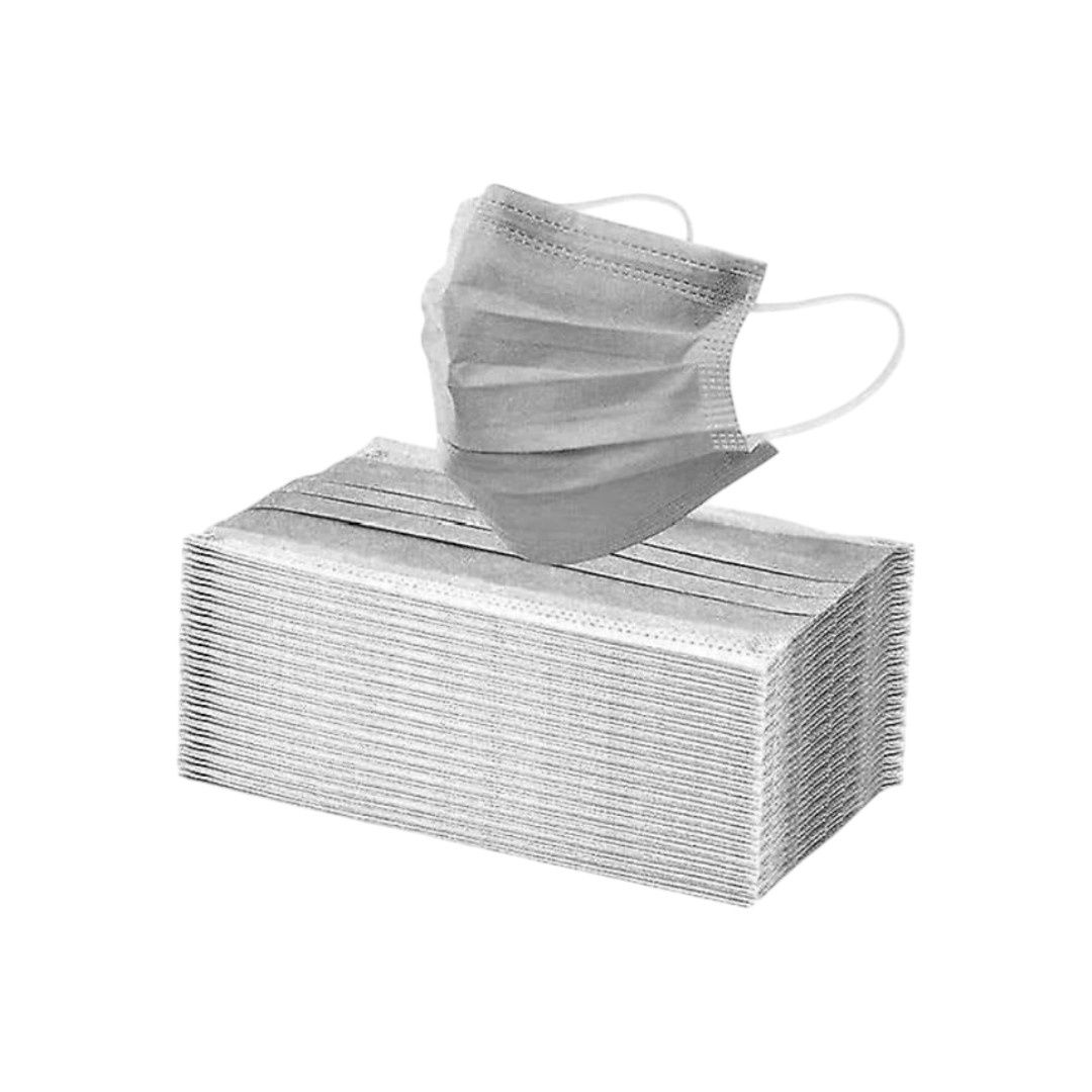 Disposable Earloop Face Mask {Box of 50pcs}, Color: Black
