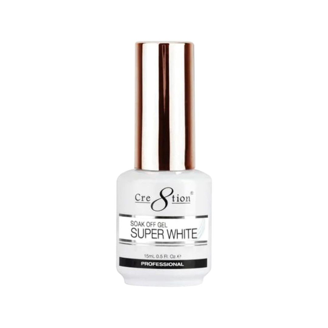 Cre8tion Super White 15mL - Gel Polish