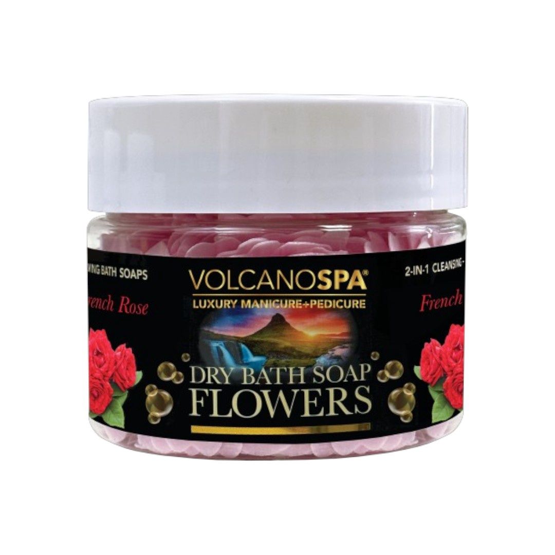 La Palm Volcano Spa Dry Bath Soap Flower 16oz, Scent: French Rose