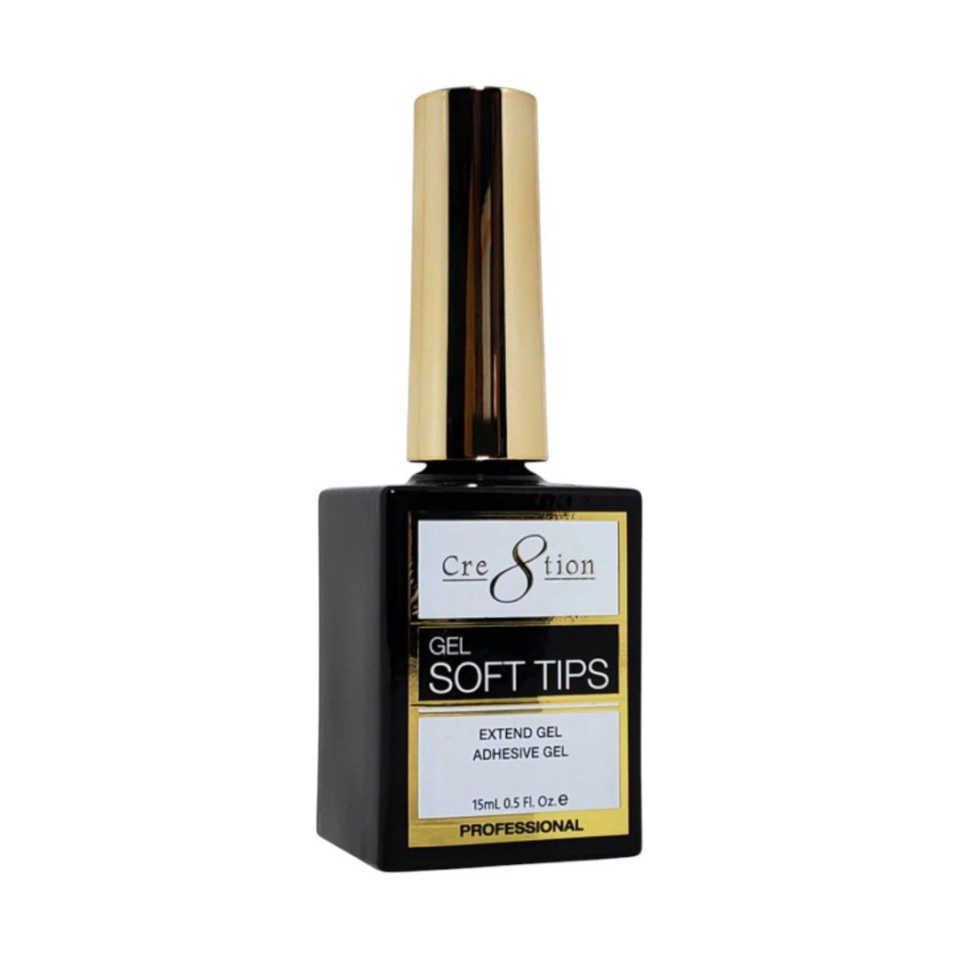 Cre8tion UV/LED Gel Soft Tips Extend Adhesive Gel 15mL