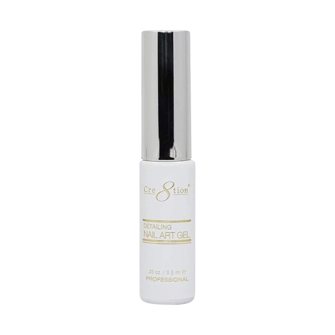 Cre8tion Detailing Nail Art Gel - Super White #002
