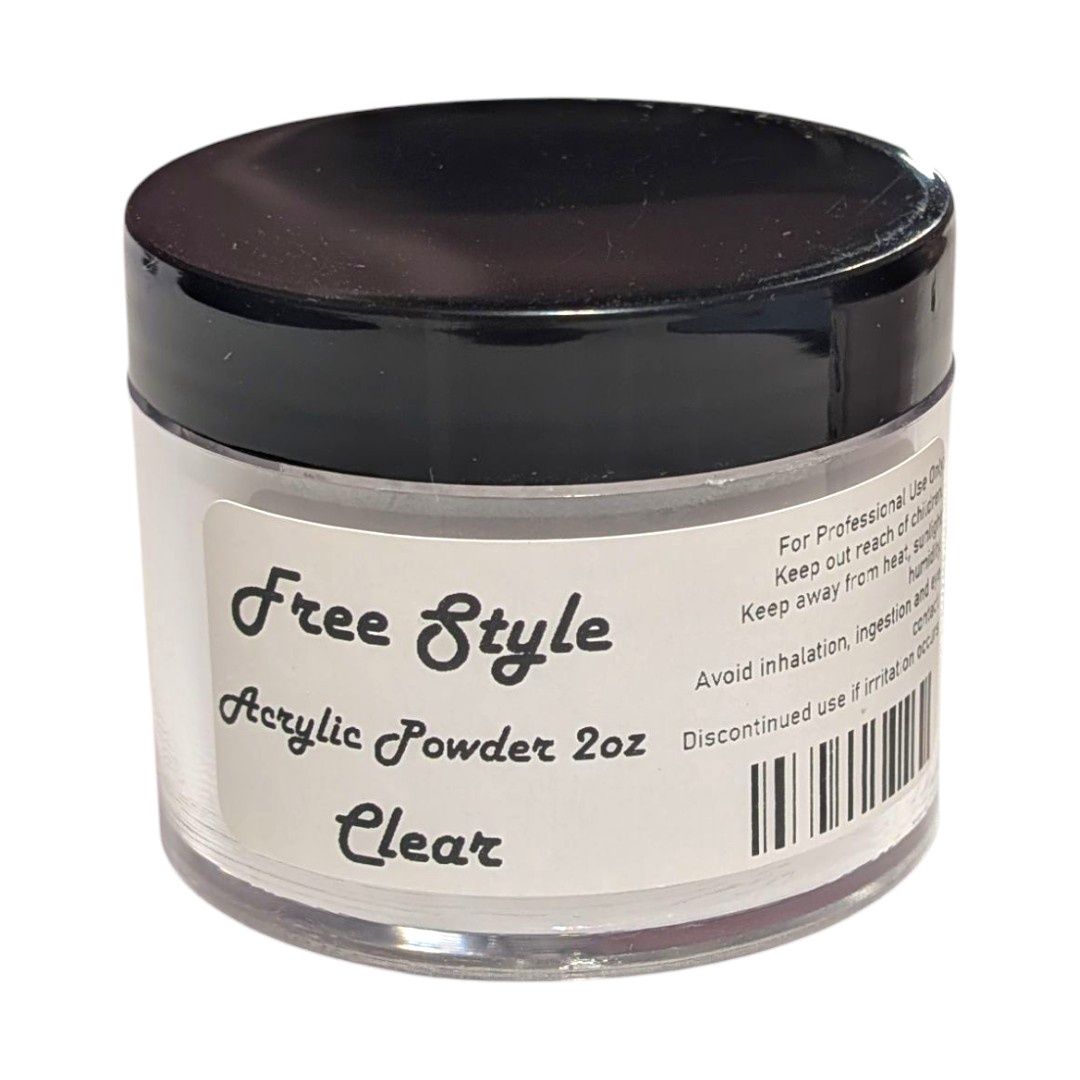 Free Style Acrylic Powder 2oz Clear