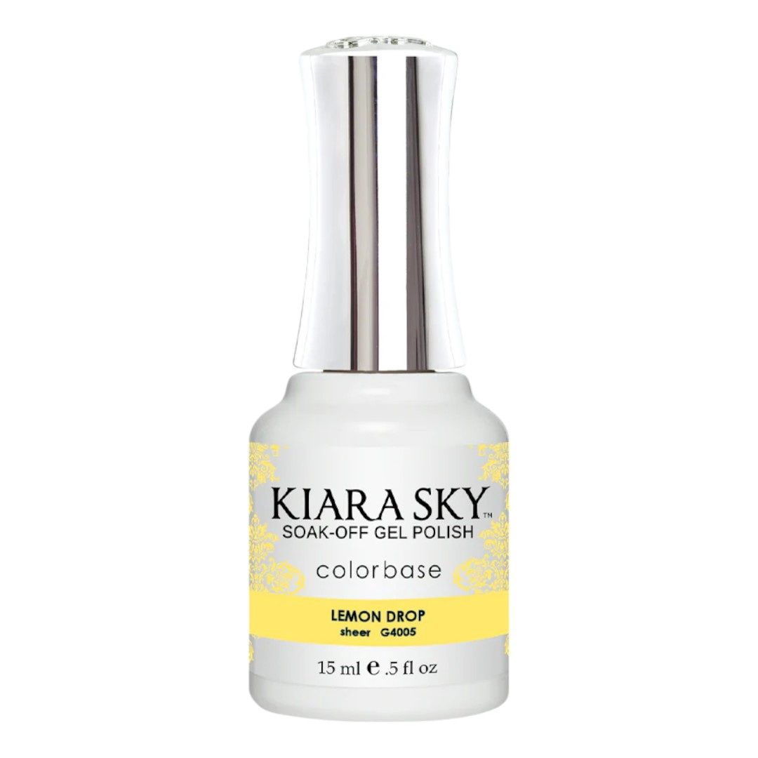 Kiara Sky Lemon Drop Gel Polish Nail Art Nail Mall Canada Nail Supply Bradford
