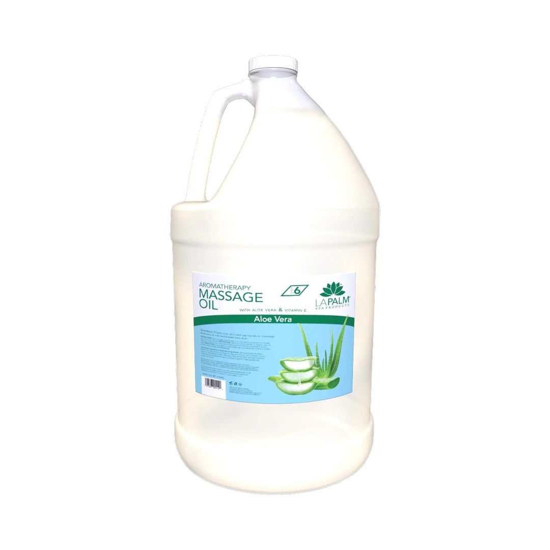 La Palm Aromatherapy Massage Oil 1 Gallon, Fragrance: Aloe Vera