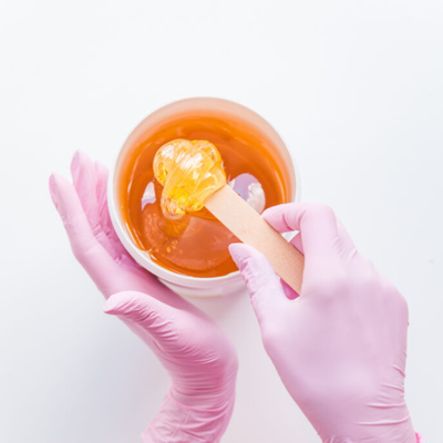 At home and spa wax used for body hair removal. 