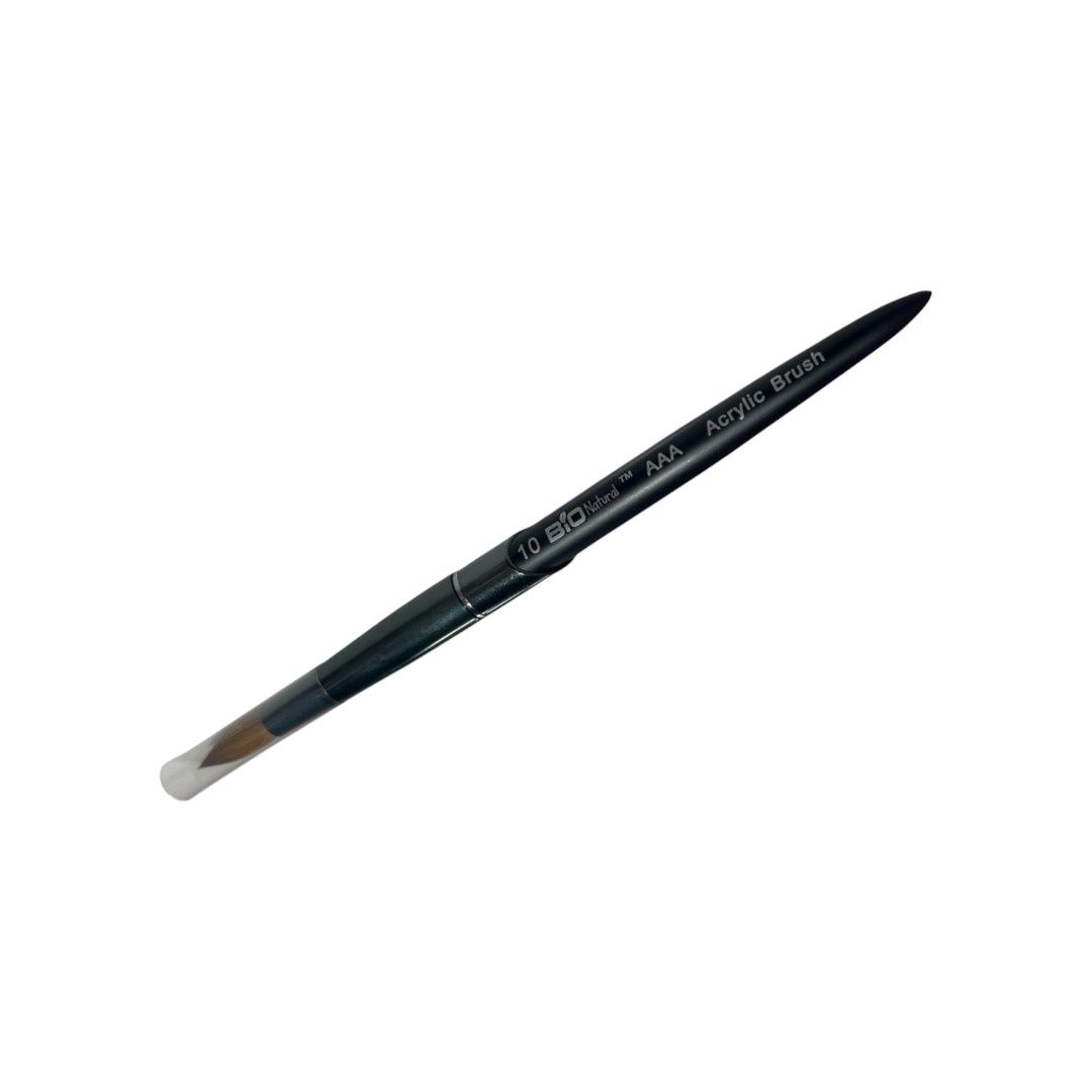 Bio Natural Kolinsky Acrylic Brush AAA Black Handle, Size: 10