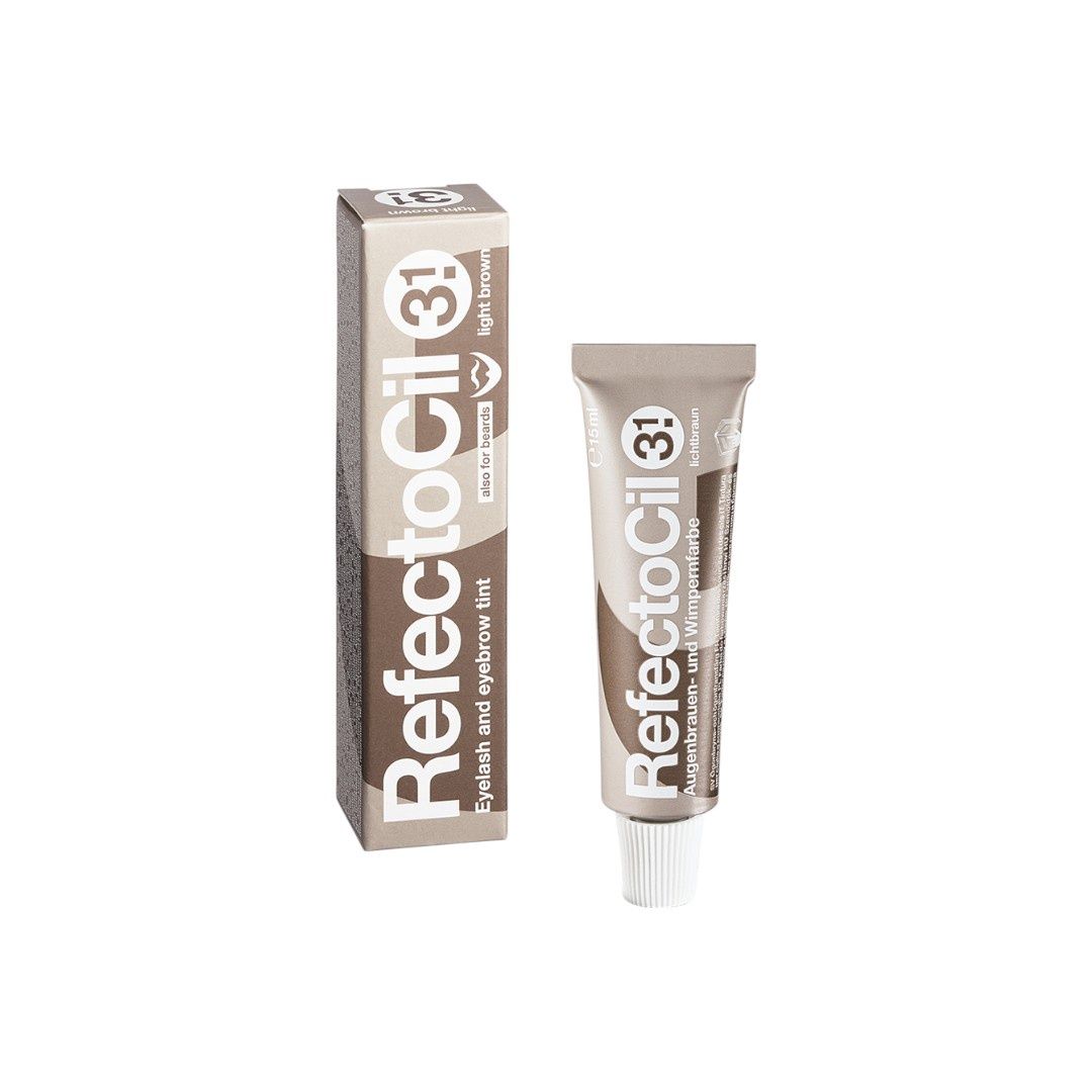 RefectoCil Eyelash and Eyebrow Tint 15mL, Color: Light Brown #3.1
