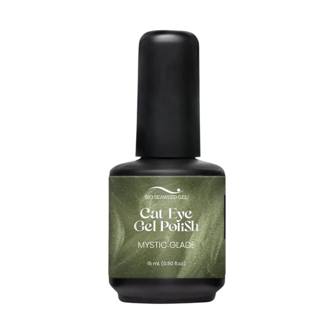 Bio Seaweed Mystic Glade Gel Polish Cat Eye Nail Art Nail Mall Canada Nail Supply Bradford