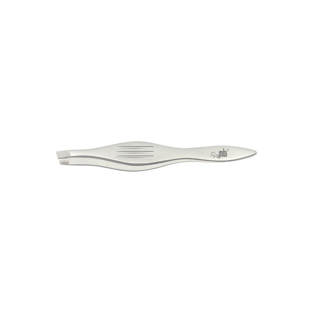 MBI Eyebrow Tweezers Slanted with Wide Handle Size 4&#39;&#39; #MBI417