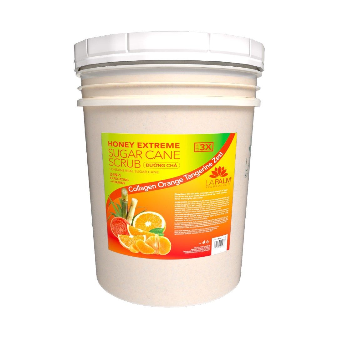 La Palm Honey Extreme Sugar Cane Bucket 5Gallon, Scent: Orange Tangerine