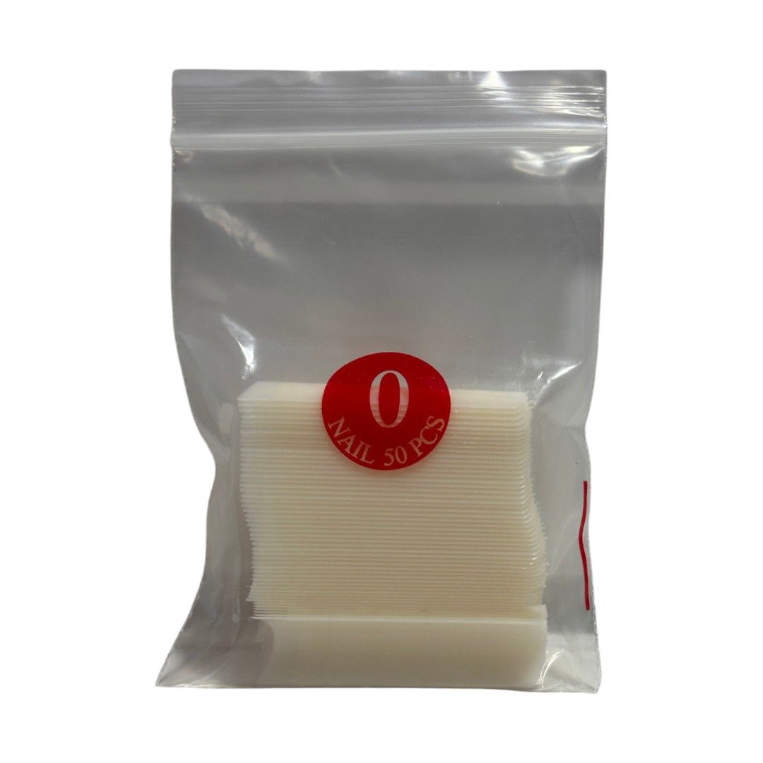 Free Style Natural Refill Tips {Pack of 50pcs} - Straight XXLong, Size: Size #0