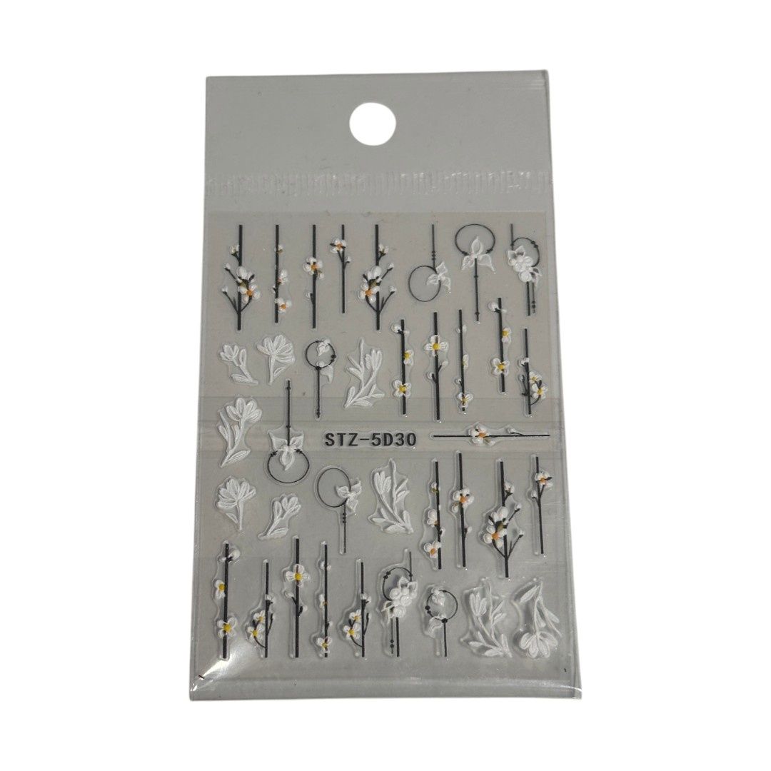 Free Style 5D Nail Art Sticker, Style: 5D30