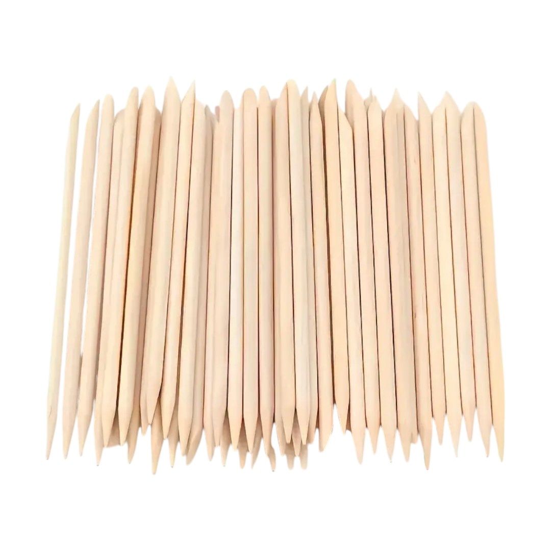 Silver Star Wooden Stick 90mm 100pcs