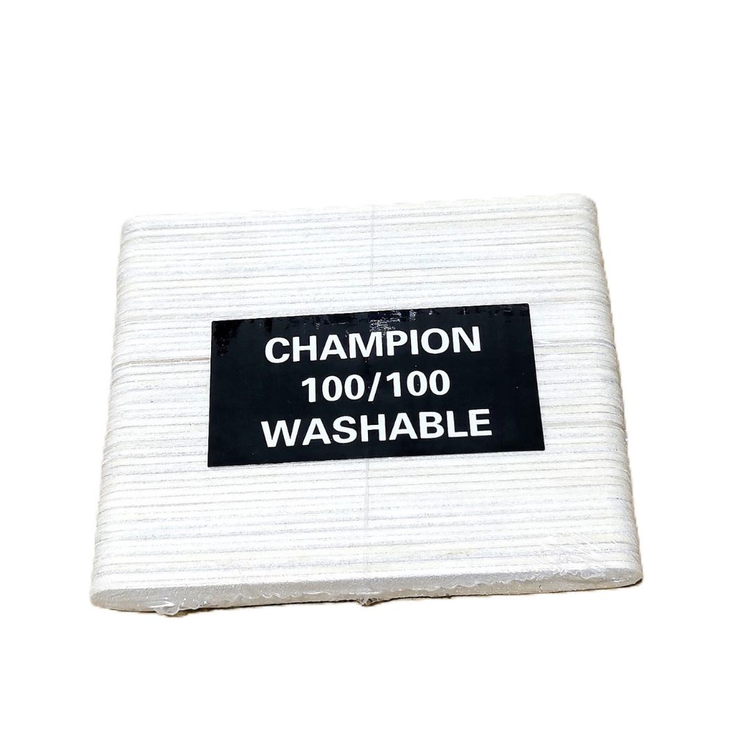 Champion Mini Nail File 100/100 {Case of 50Pack}, Color: White
