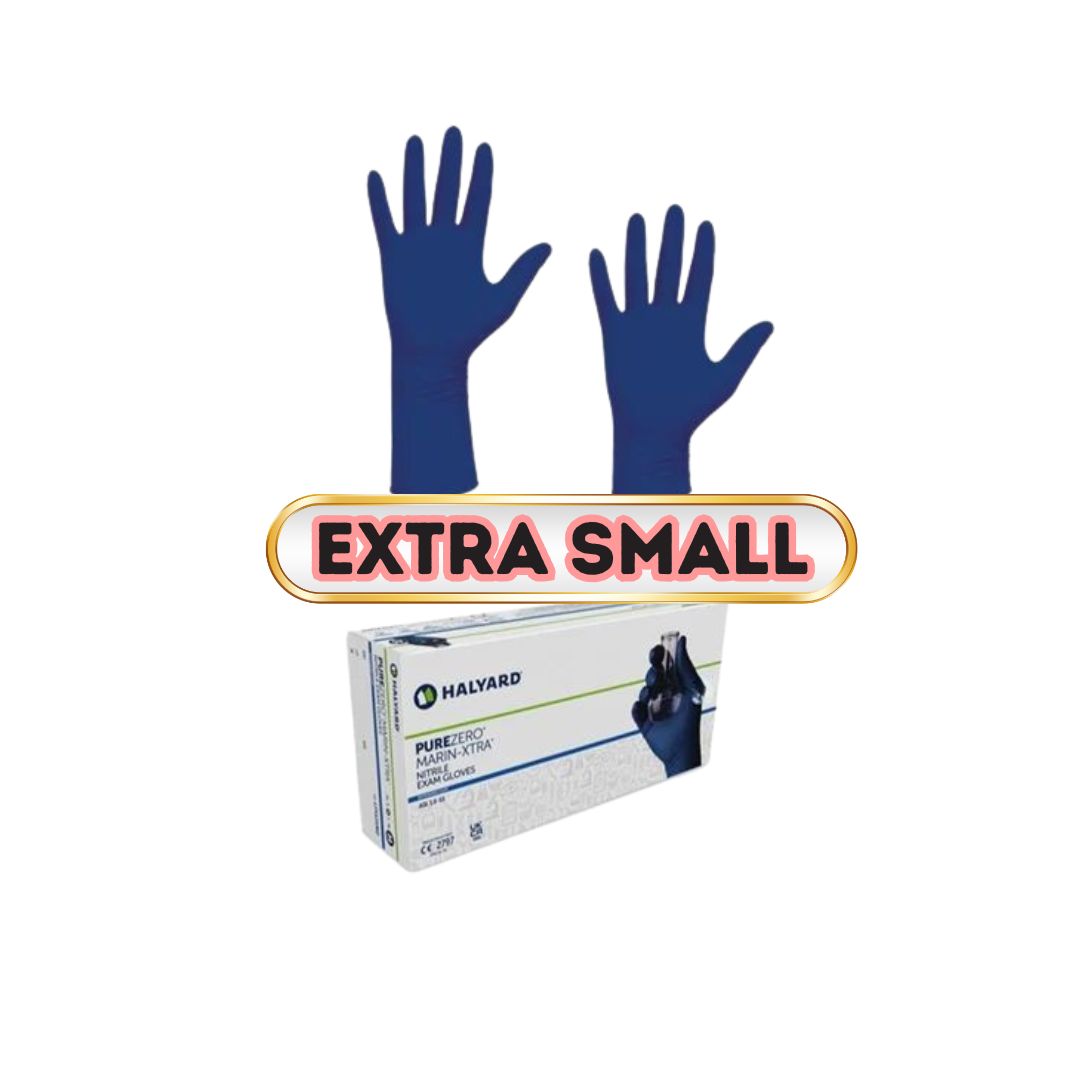 Halyard Disposable Nitrile Gloves {Case of 10}, Size: Extra Small