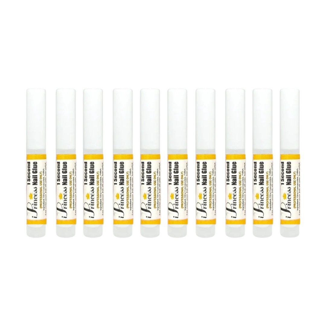 iPrincess Super Fast Dry Nail Glue (Bag of 10 Tubes)