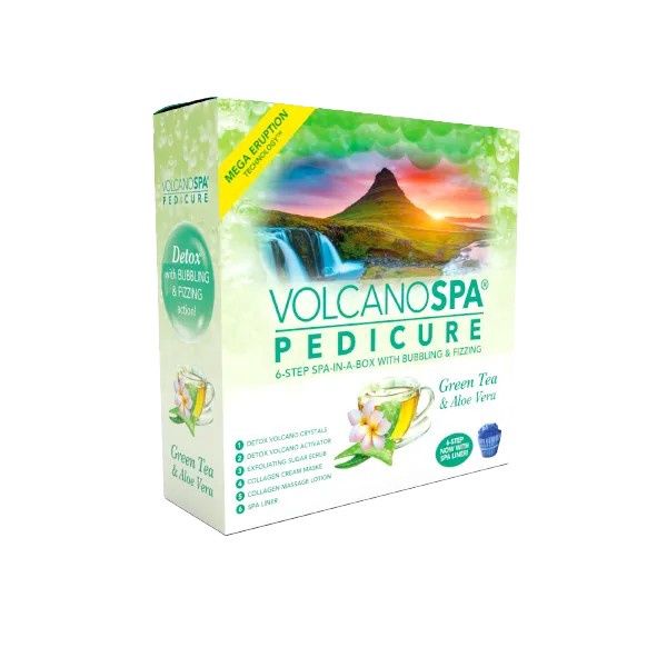 La Palm Pedi In A Box VolcanoSpa, Scent: Green Tea and Aloe Vera