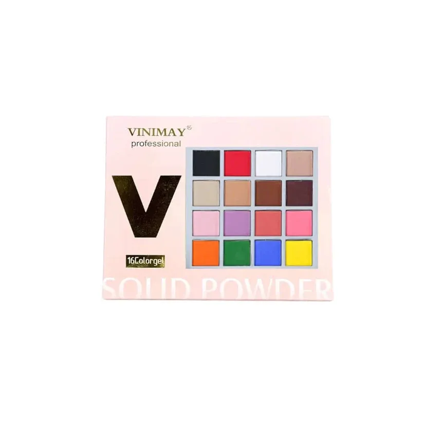 Vinimay Solid Powder Ombre Palette 16 Colors