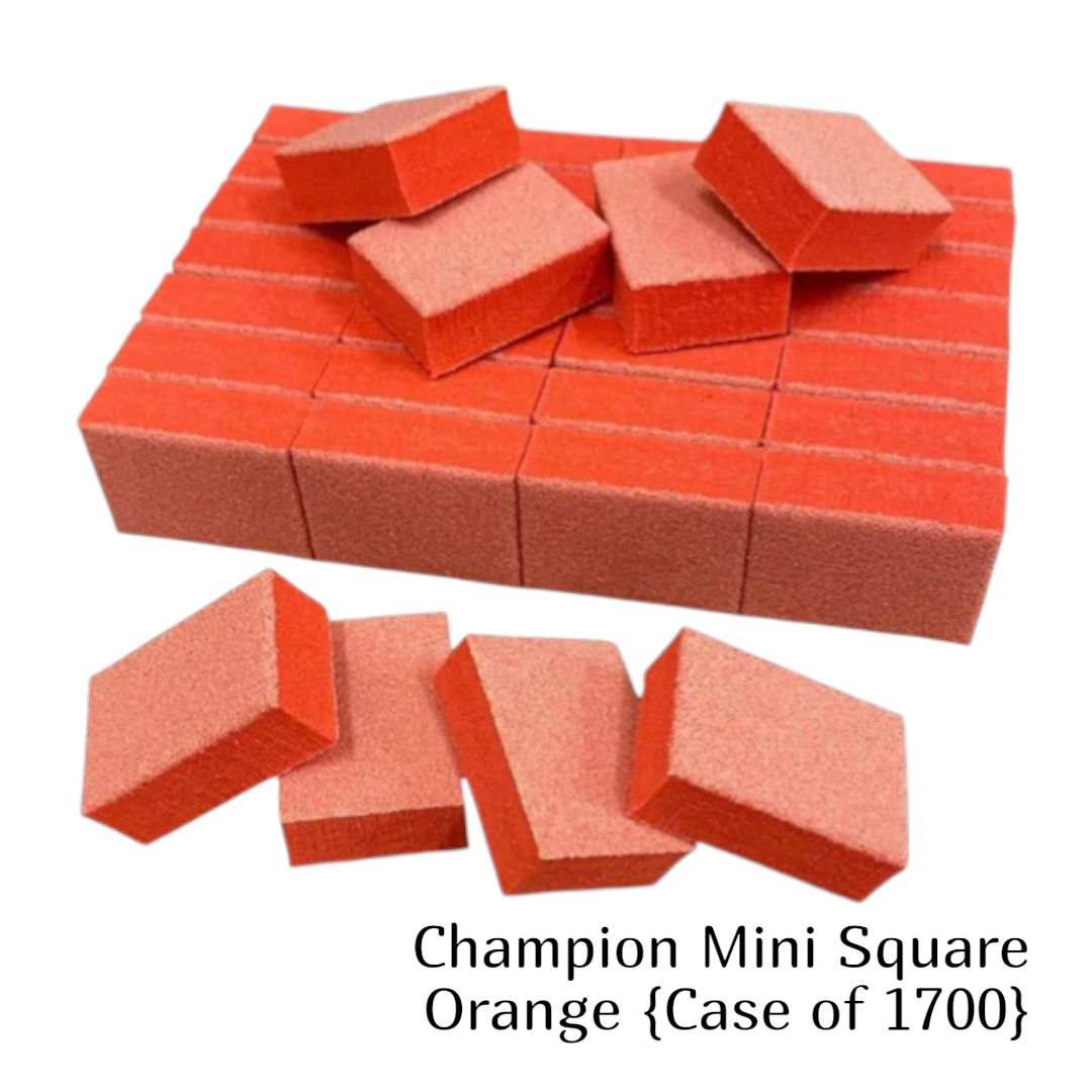 *Disposable Mini Buffer Case, Color: Champion Mini Square Orange {Case of 1700}