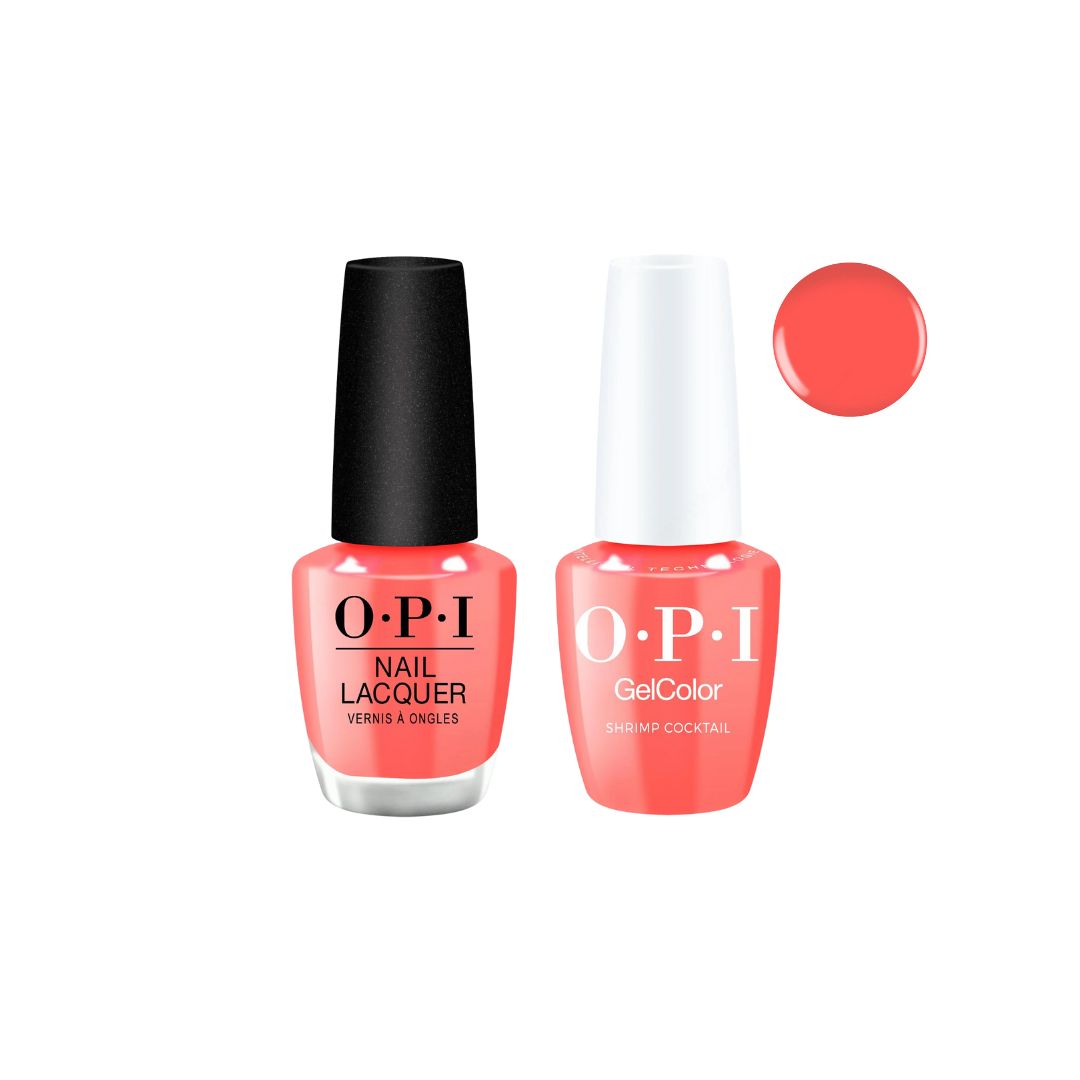 OPI Shrimp Cocktail S068 - Gel &amp; Lacquer Combo