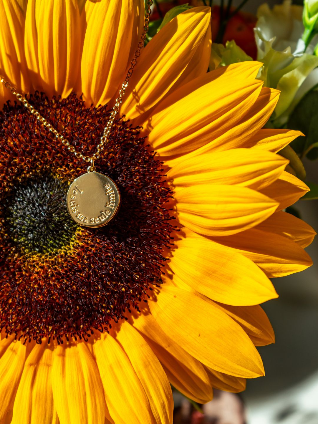 Collier olfactif bien-être - Lisse avec mantra