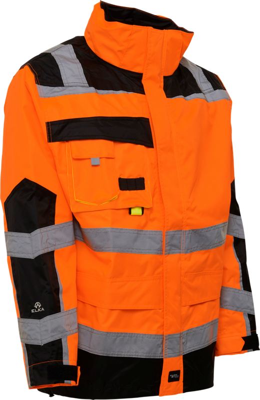 Elka Rainwear Visible Xtreme Oxford Regenjacke mit Reflexband