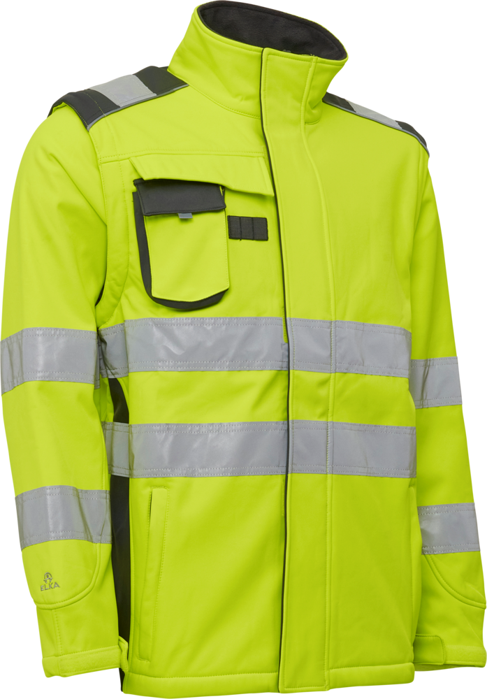 Elka Rainwear Visible Xtreme Softshelljacke mit Extra Rückenlänge