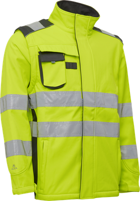 Elka Rainwear Visible Xtreme Softshelljacke mit Extra Rückenlänge
