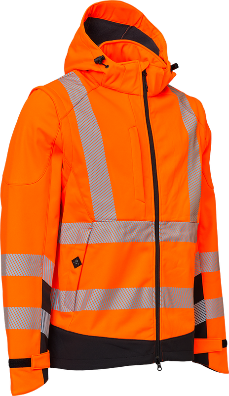 Elka Rainwear Visible Xtreme Softshelljacke mit abnehmbaren Ärmel