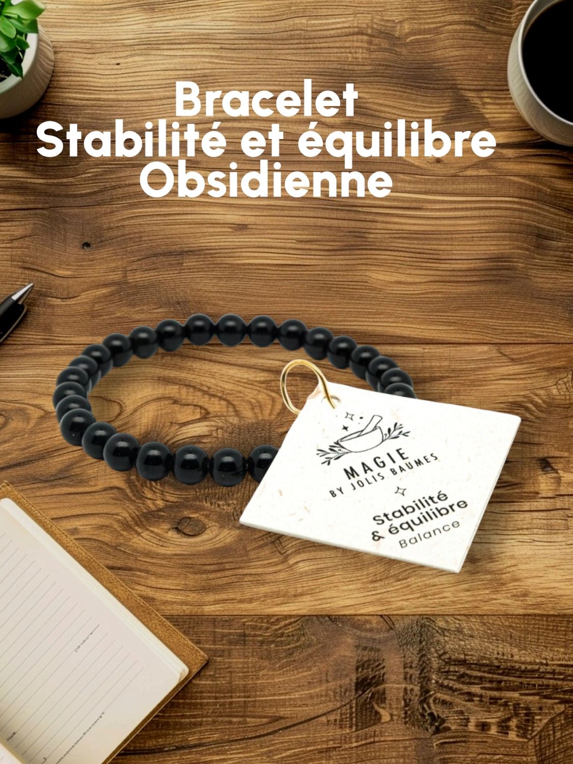 Bracelet Equilibre Obsidienne