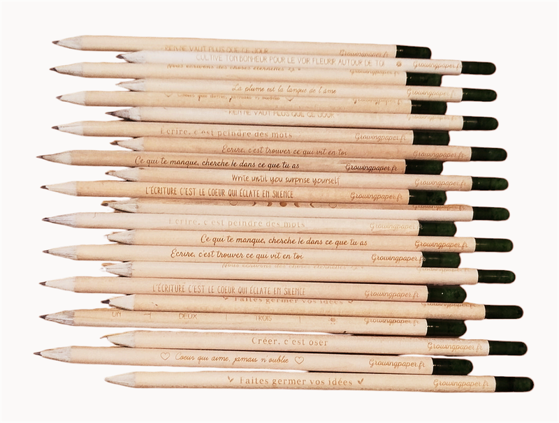 Crayon à planter " Citations"